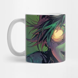 Psychedelic Steampunk Aviator in Glasses Mug